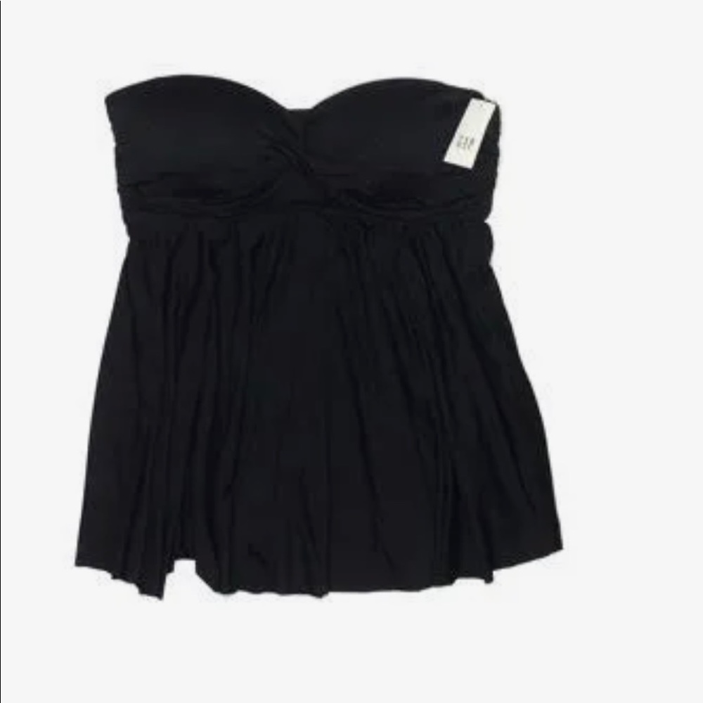 gap Swim strapless top black medium
